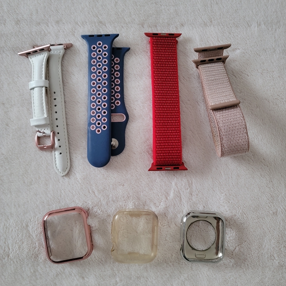 LOT Apple watch 44mm bands and cases
